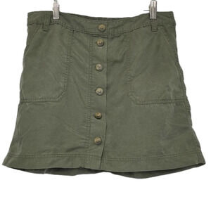 Gap Olive Green Button Down Skirt